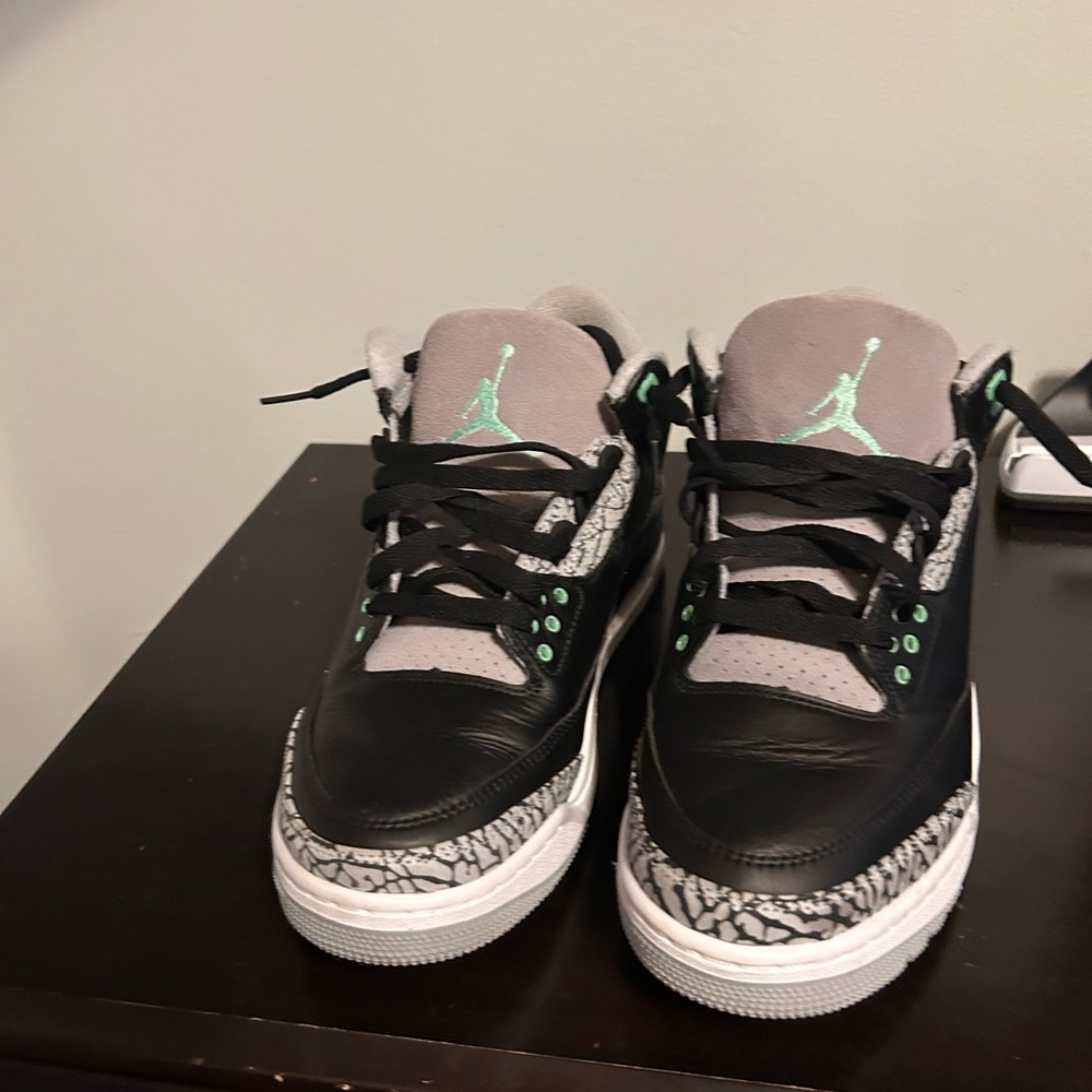 Jordan Mint and Gray Sneakers